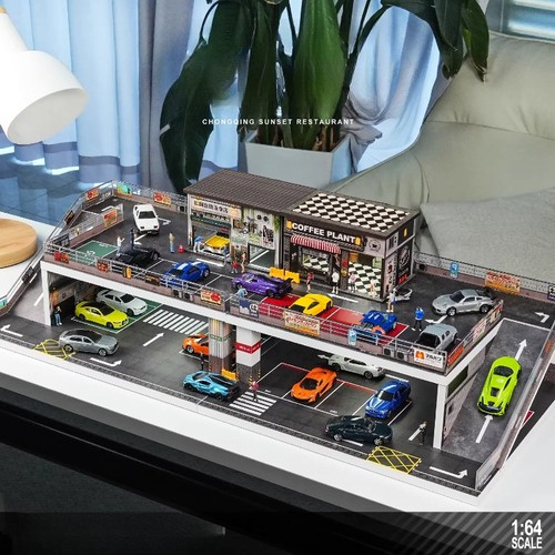 Diorama garage building - diorama,