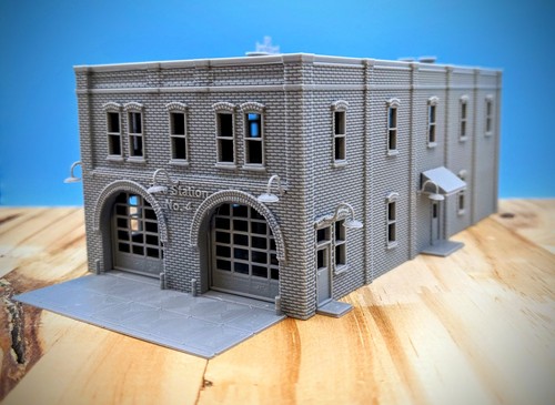 Scale fire station 4 - -,